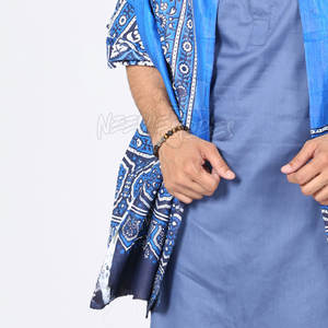 Bufanda Ajrak bordada a mano tradicional, tela de algodón suave, hermosa bufanda Ajrak para ropa de adulto - Product Image 5