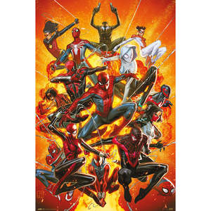 Póster del Grupo Spider-Geddon de Marvel, Diseño Moderno para Decoración de Pared con Spider-Man - Product Image 1