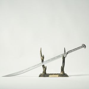Arte de Pared Medieval, Espada Élfica, Diseño de Thranduil, Artesanía en Metal, Decoración del Hogar Chapada en Oro, Regalo de Ramadán, Regalo de Boda, Cosplay - Product Image 1