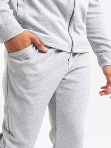 Smart Casual Jogger Chándal Jogging trajes Conjunto de 2 piezas para hombres Zip Shirt Chándal Custom Full Zip Training Set - Product Image 5