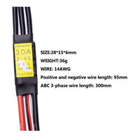 Controlador de Velocidad Eléctrico Bidireccional de 45A, ESC Lipo 2-6S con Conector XT60 para Vehículos RC, Robótica, Propulsores Subacuáticos