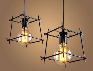 Lustre suspendu en corde de chanvre industriel rétro, lampe Led en fer Vintage, lampe suspendue pour Restaurant, prix d'usine - Product Image 4