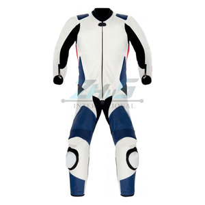 ชุดแข่งมอเตอร์ไซด์ของผู้ชายชุดหนังวัวแบบมืออาชีพชุดกีฬาแบบสั่งทำความสบายสูง - Product Image 5