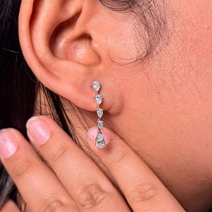 Black Pearl Jewels Designer 14K Gold <b>Tennis</b> <b>Necklace</b> Set 12.79 Ct Lab Grown Pear Cut White Diamonds IGI Certified Trendy 16 Inch - Product Image 6