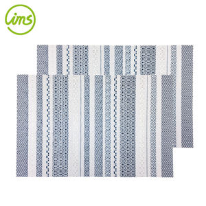 Juego de 2 manteles individuales rectangulares Vintage para mesa de comedor, alfombrillas y almohadillas elegantes - Product Image 1