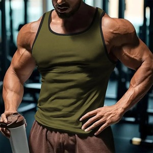 Débardeur pour homme, mode, couleur unie, débardeurs pour homme, été, séchage rapide, respirant, gym, t-shirts simples, décontractés, sans manches, fitness en plein air - Product Image 5