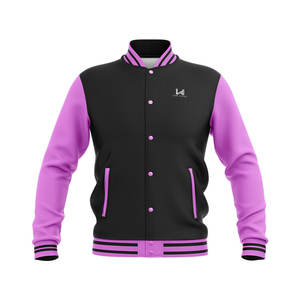 Chaqueta Varsity de Béisbol de Lona con Parches Formales de Primavera de Alta Calidad Personalizada OEM para Niños y Hombres - Product Image 1