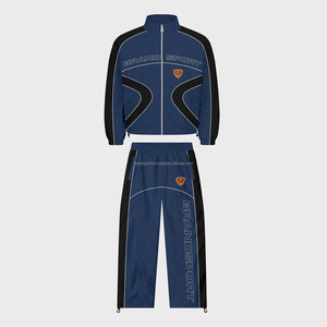 Chaqueta cortavientos de talla grande de alta calidad y pantalones cortos cómodos de cintura alta, ropa informal a prueba de viento, conjuntos de chándal para adultos - Product Image 2