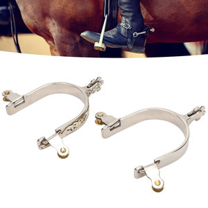 Meilleures ventes d'éperons de cheval de l'Ouest en acier inoxydable Bottes d'équitation équestre Accessoires bas quantité minimale de commande Prix de gros - Product Image 3