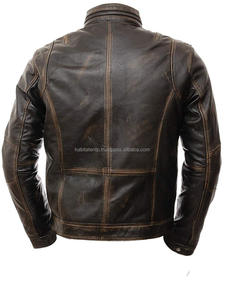 Premium Men's <b>Leather</b> <b>Jacket</b> 100% Cowhide <b>Leather</b> Custom Fashion Brown Stylish Biker <b>Genuine</b> <b>Leather</b> <b>Jacket</b> - Product Image 6