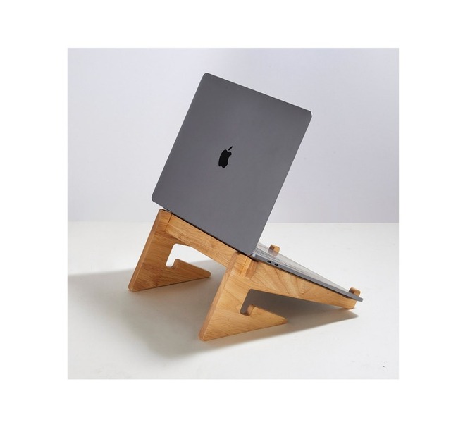 Top MDF Eco-Friendly Laptop & Tablet Stand Adjustable Foldable Portable for Desk Use iPad Computer Notebook