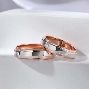 แหวนคู่เพชรเงินแท้สองสี Jeulia Forever Promise - Product Image 4
