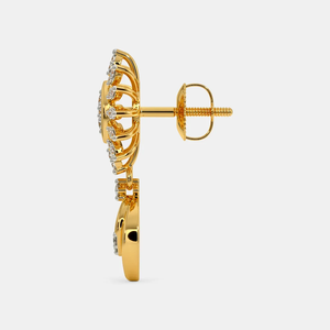 Collier pendentif trèfle en or 14 carats avec diamants pour femmes, bijou porte-bonheur radiant en or jaune, rose, blanc et argent pour elle - Product Image 1