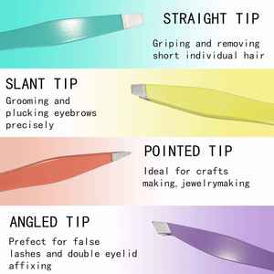 Custom Logo Mini Eyebrow Tweezers Precision Tip Powder-Coated Beauty Tool for Salon & Travel Use, Durable & Rust-Resistant - Product Image 3
