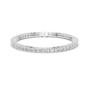 6.37 CT Lab Diamond Tennis <b>Bracelet</b> Round Brilliant Cut 10KT, 14KT, 18KT Gold & 925 Silver Rose, Yellow, White Gold - Product Image 1
