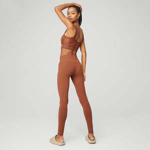 Ensembles de sport pour femmes en 2 pièces, grande taille, couleur unie, tenues de fitness, d'exercice et de yoga - Product Image 4