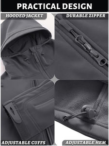 High Quality Softshell Tactical <b>Jacket</b> for Winter Durable Sustainable Customizable Size Side Pocket Zip Softshell <b>Jackets</b> Coated - Product Image 5