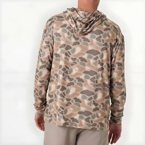 Sweat à capuche à séchage rapide Sweat à manches longues Spandex Polyester Matériel OEM Hoodie - Product Image 1