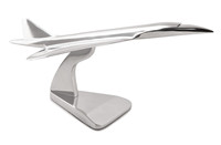 Modèle d'avion de bureau Concorde en aluminium, British Airways & Air France/laçage antique en laiton, décoration d'avion de table Concorde