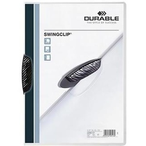 DURABLE DIN A4 SwingClip Polypropylene <b>Clipboards</b> Durable SwingClip Black Clip Transparent Back Cover - Product Image 1