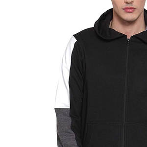 Sudaderas con cremallera de ropa de calle superventas para hombre, sudaderas con cremallera de tela suave de proveedor directo de fábrica para hombre - Product Image 5