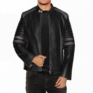 Chaqueta de Cuero Sintético PU para Hombre, Diseño Vintage de Motocicleta, Estilo Pakistaní, con Cremallera, Venta al por Mayor - Product Image 5
