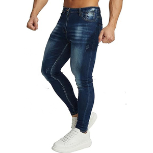 กางเกงยีนส์ทรงตรงผู้ชาย ราคาส่งถูกมาก คุณภาพสูง โลโก้สั่งทำได้ ผ้าฝ้าย 100% เป็นมิตรกับสิ่งแวดล้อม หนานุ่ม แฟชั่นทันสมัย - Product Image 5