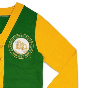 Top qualité personnalisé broderie Chenille Patch hommes haute qualité laine tricoté université collège Cardigan pull - Product Image 4