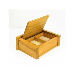 Caja organizadora de joyería de madera de alta calidad, caja de embalaje de joyería con logotipo, cajas de joyería de madera de nogal a la venta - Product Image 2