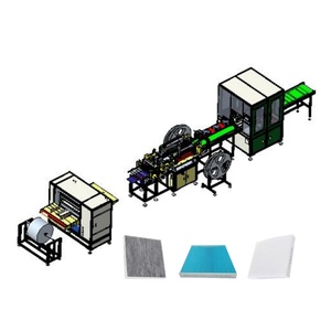 2025 High-tech Full Automotive Air Conditioner Filter Making Machine No Worker For Cabin Filter With One Person