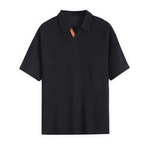 Nouveau Polo à Col en V de Petite Taille, Couleur Assortie, Manches Courtes, T-shirt d'Été pour Hommes - Product Image 1
