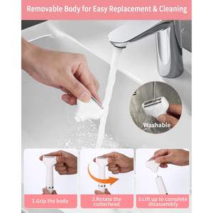 Ensemble de tondeuses à cheveux portables rechargeables par USB pour femmes, 7 en 1, étanches, pour le visage, le corps et le maillot - Product Image 2