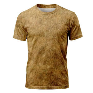 เสื้อยืดชายแบบซับลิเมชั่นสำหรับใส่ไปชายหาด เนื้อผ้าเบาสบาย สไตล์ลำลอง รับผลิตแบบ OEM - Product Image 1