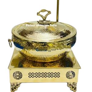 9 Liter Chaffing Dishes <b>Buffet</b> Set Chaffing Dish <b>Food</b> <b>Warmer</b> Stainless Steel Gold Color Chaffing Dishe <b>Buffet</b> Catering for Hotel - Product Image 1