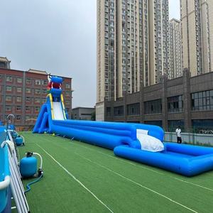 Động vật theo chủ đề voi Inflatable lâu đài PVC Made Bounce House khóa học trở ngại leo tường phiêu lưu công viên Home Playhouse - Product Image 2