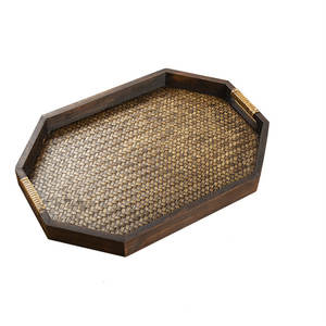 Bandeja Decorativa de Bambú DreamCraft de Vietnam - Product Image 1