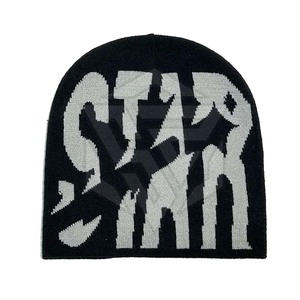 Chapeau en tricot jacquard brodé 3D avec logo personnalisé, 100% acrylique, imperméable, séchage rapide, respirant, chaud et luxueux pour l'hiver - Product Image 4