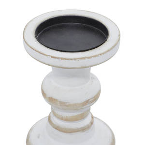 Juego de portavelas de Pilar largo de madera con acabado de Color blanco de 3 portavelas de alta calidad para decoración del hogar - Product Image 3