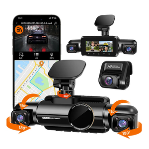 Cámara para Auto <span class=keywords><strong>4K</strong></span> <span class=keywords><strong>Full</strong></span> <span class=keywords><strong>HD</strong></span> de 12MP y 2 Canales con Modo de Estacionamiento las 24 Horas, Visión Nocturna, GPS, WiFi, Sensor G y Pantalla de 1.5 Pulgadas - Product Image 1