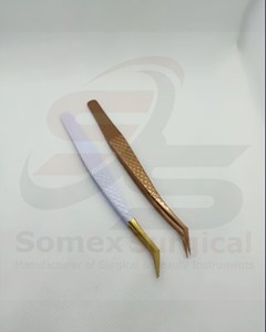100% alta calidad nuevo estilo Premium pestañas pinzas mano antideslizante nuevo diseño mejorar pestañas pinzas - Product Image 6