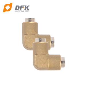 Empuje de superficie lisa de latón nuevo aprobado por DOT para conectar 45 codos Unión SAE Rosca macho Accesorio de línea de aire para sistemas de frenos de camiones - Product Image 5