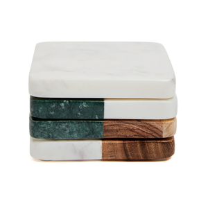 Posavasos de mármol para tazas, posavasos grabados para tazas de café, bebidas y bebidas, posavasos para tazas de protección de mesa - Product Image 4