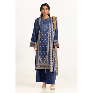 Ensemble décontracté d'été IUSTKSD-2103 en tissu imprimé avec broderie, 3 pièces - Product Image 1