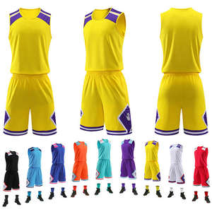 เสื้อบาสเก็ตบอลสำหรับผู้ชายเสื้อบาสเก็ตบอลว่างเปล่าใส่กลับด้านได้ - Product Image 1