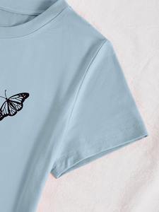 2025 camiseta informal de manga corta personalizada de alta calidad para mujer a la venta nuevas camisetas de tendencia - Product Image 3