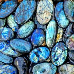 Lot de pierres précieuses de labradorite multi-feu naturelle, forme fantaisie, cristal de guérison, pierres brutes pour la fabrication de bijoux - Product Image 2