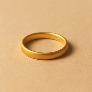 Bague en acier inoxydable mat pour enfants - Style religieux classique avec incrustation ovale motif arc-en-ciel, prête à offrir - Product Image 1