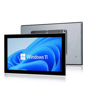 Alta calidad 8th Gen Intel Core I3 i5 <span class=keywords><strong>i7</strong></span> <span class=keywords><strong>CPU</strong></span> panel integrado computadora industrial todo en uno panel de pantalla táctil industrial PC - Product Image 1