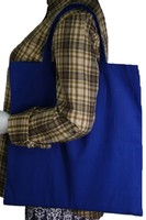Großhandel 100% Bio-Baumwolle Einkaufstasche für Damen Große Kapazität Wiederverwendbare Lebensmitteltasche Canvas mit Individuellem Logo-Druck S K V T