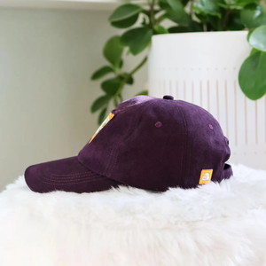 Casquette de baseball brodée 2D 3D avec 6 panneaux oeillet chat détail violet chapeau casquettes de mode OEM Vietnam usine de couvre-chef - Product Image 5